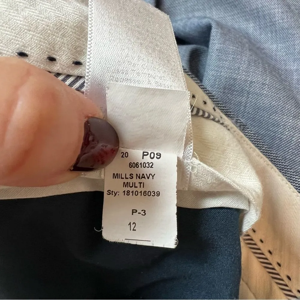 Talbots Hampshire Ankle Straight Leg Dress Pants Chambray Blue Size 12 - Image 11