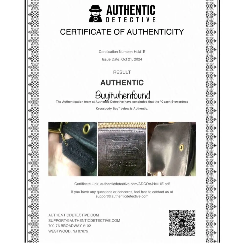 Vintage  9525 Black Stewardess Glove-Tanned Cowhide Turn Lock Bag USA - Image 13