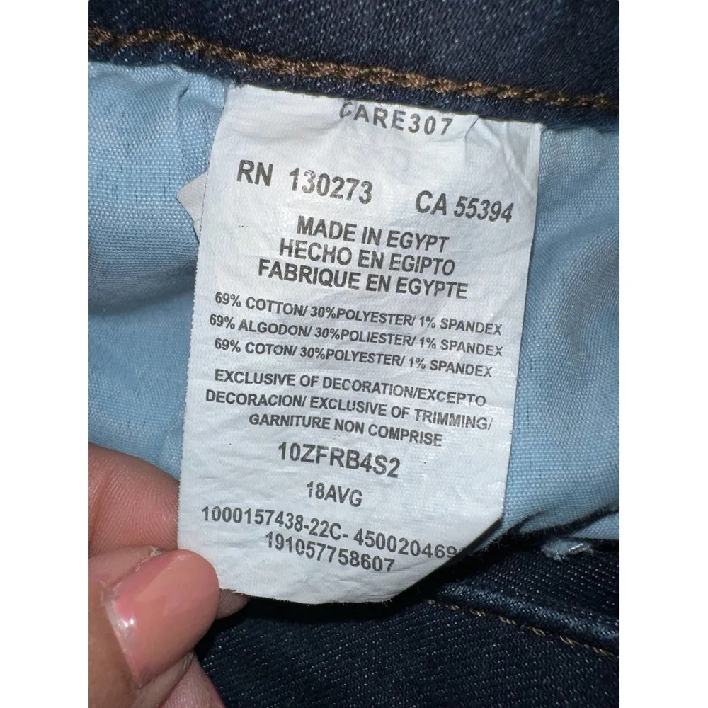 Lee  Riders Dark Wash Bootcut Jeans Size 18 - Image 6