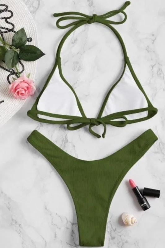 Zaful forest green bikini - Image 3