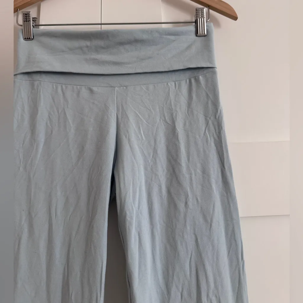 Skims Cotton Jersey Foldover Pant in Opal, Size Small - Image 2