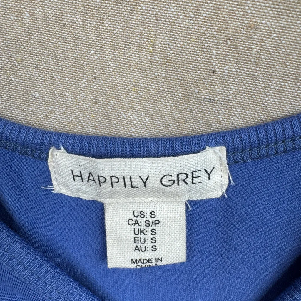 Happily Grey Blue T - Image 4