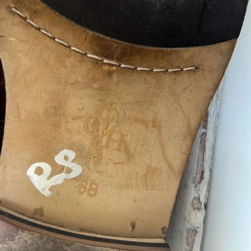 Cole Haan Petra Belt Boot II Tall Riding Boots Brown Size 6 B Leather Equestrian - Image 7