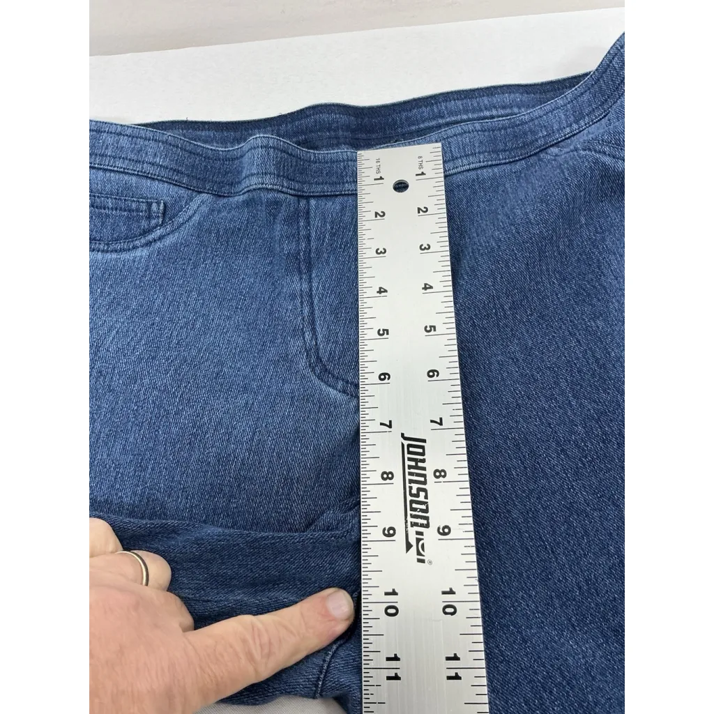 Womans Cathy Daniels Capri Blue Jeans Pull On Medium Excellent - Image 6