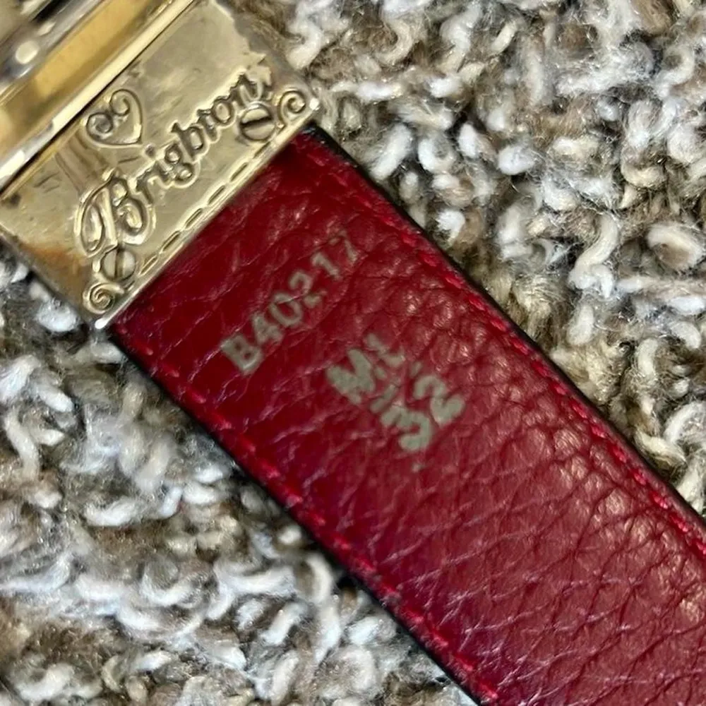 Brighton Reversible Red Black Leather Belt - Image 7