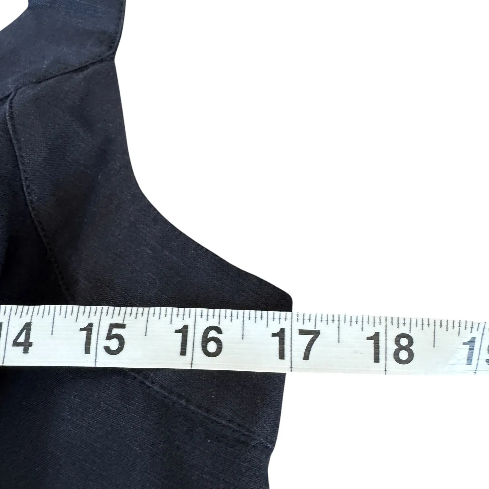 Ted Baker Linen Mini Dress Navy - Image 9