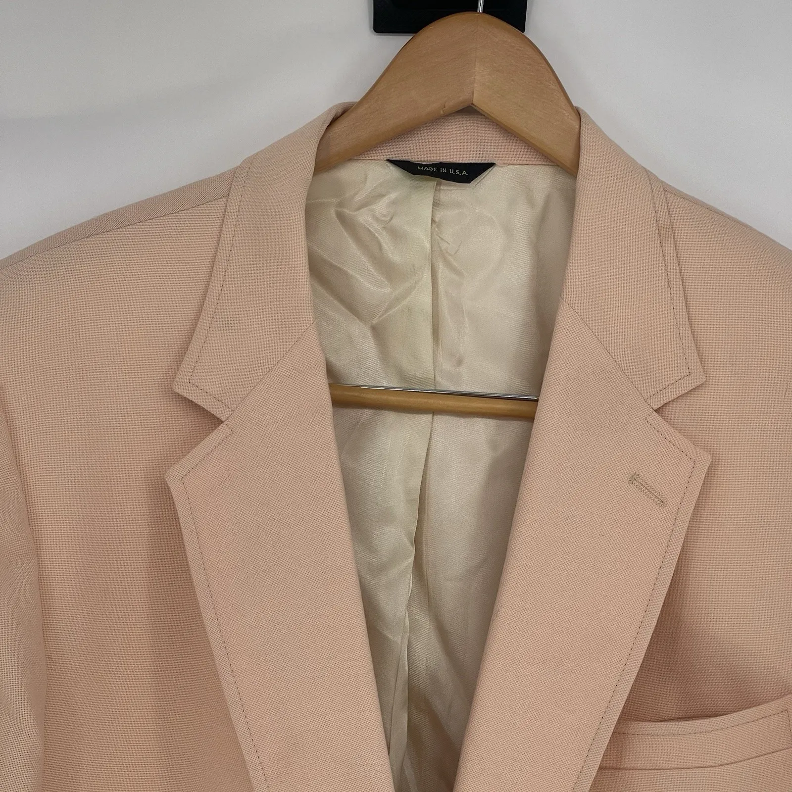Lordsfield Pale Pink Blazer Jacket Mens 48 Long Pure‎ F - Image 3