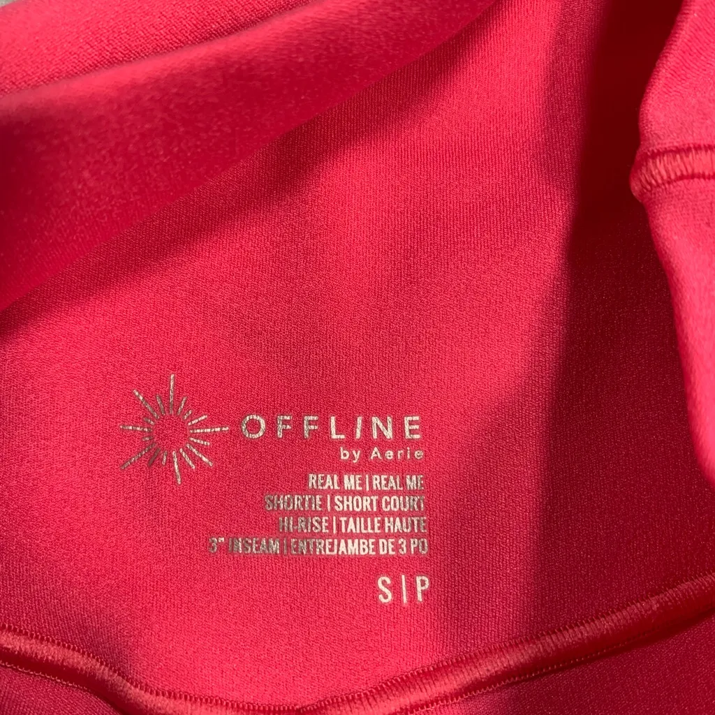 Aerie real me shortie hi-rise 3” inseam Pink Shorts - Image 5