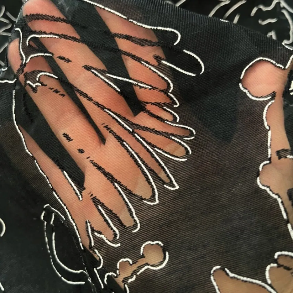 White House Black Market Black Sheer Floral Sleeveless Dress‎ - Image 5