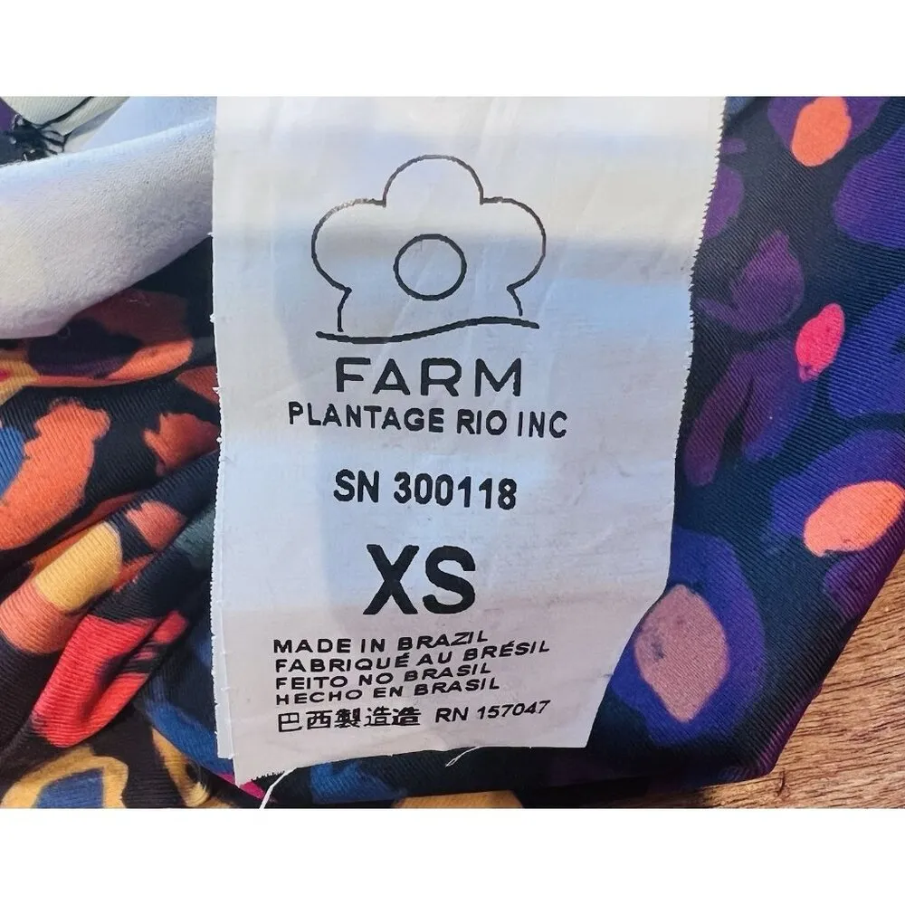 Farm RIO Rainbow Leopard Lycra Biker Shorts Size XS Colorful Athletic NWOT - Image 4