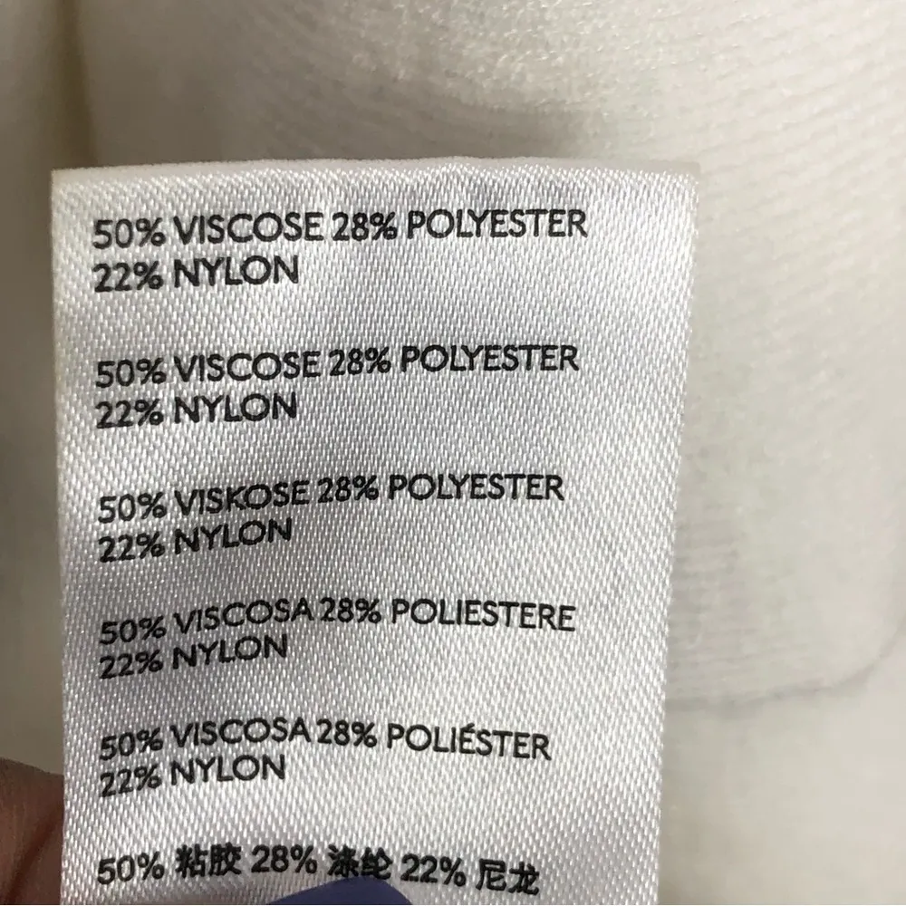 𝅺Anthropologie ivory knit double ruffle sleeve winter white dress - Image 5