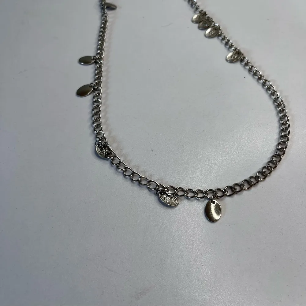 Silver Chain Numbers Charm Necklace 28” - Image 6