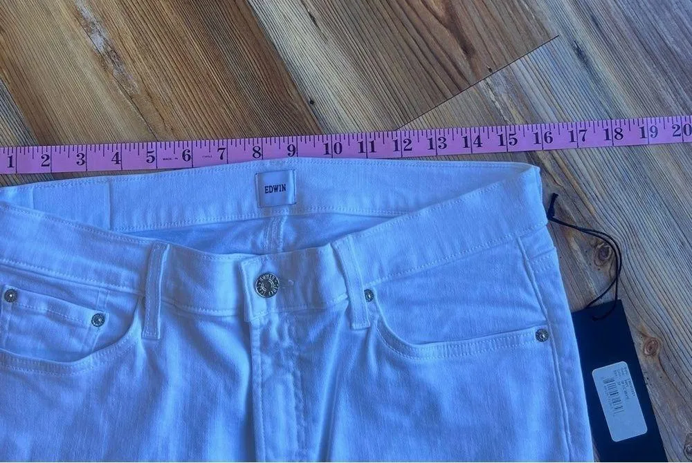 Edwin Endurance Bree Optic White Jeans Size 32 SKU#B24108 - Image 7