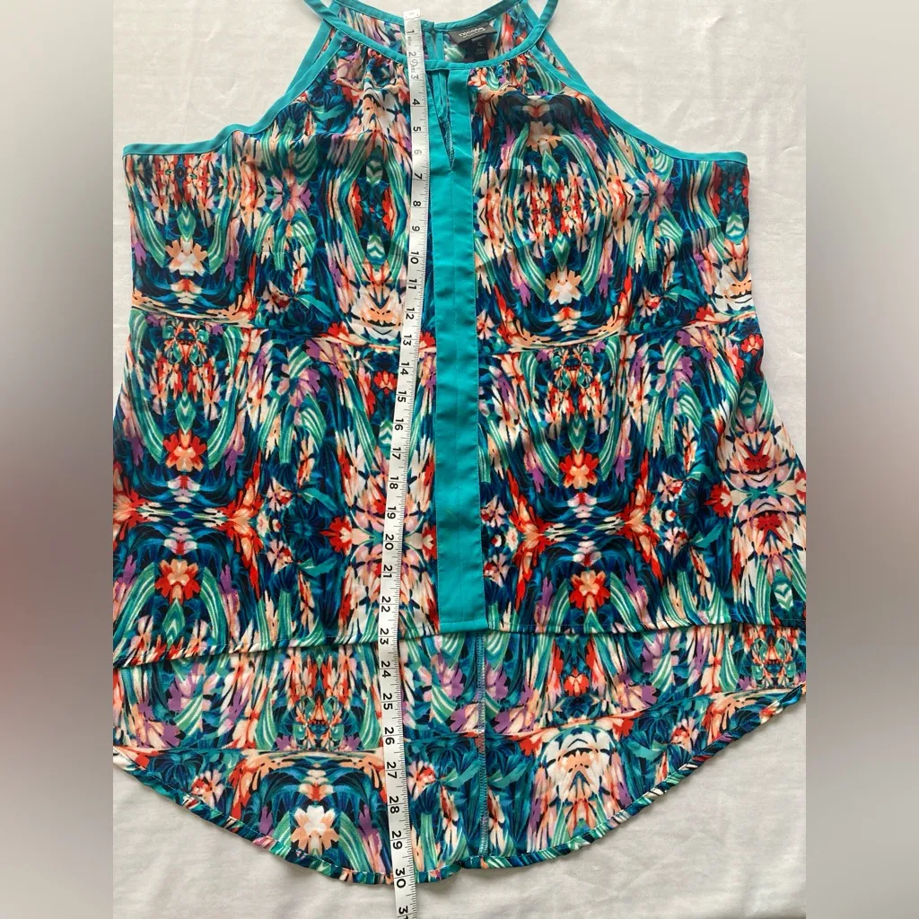 nicole by Nicole Miller‎ Sleeveless Colorful Droptail Blouse
Size XL - Image 6