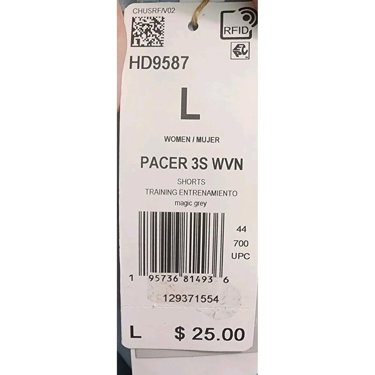 Adidas  Women's Size L Training Entrenamiento‎ Short Light Blue - Image 12