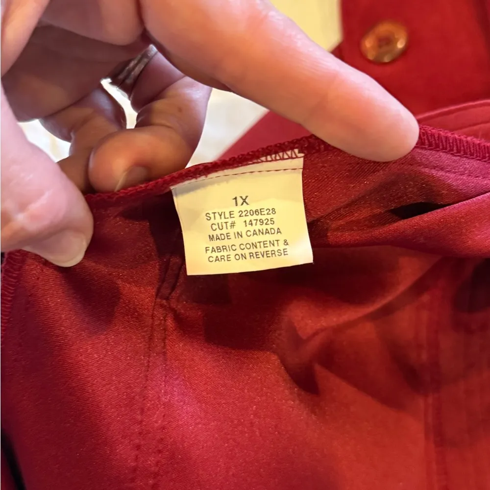 Briggs New York Red faux suede Blazer Sophisticated Style - Image 6