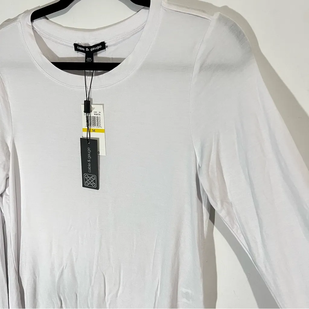 Modal knit t shirt Cable and Gauge : Box 007: - Image 2
