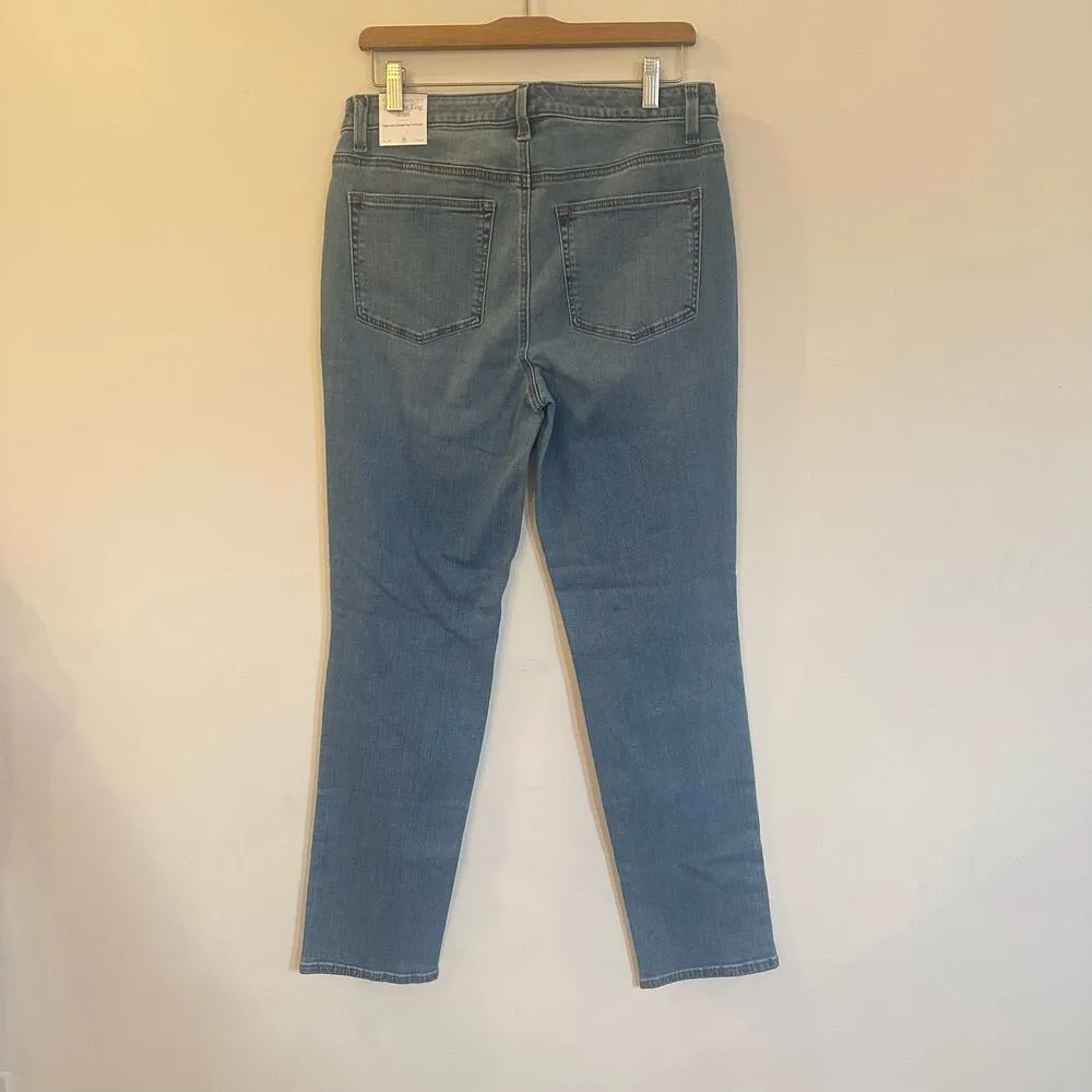 New Talbots Straight Leg Jeans sz 8 Women's Straight Leg Jeans medium wash - Image 4