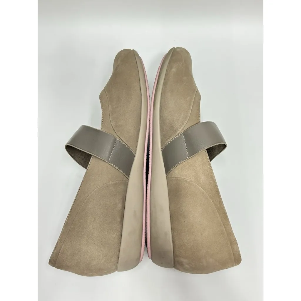 Dansko Kendra Mary Jane Shoes Size EU 40 US 9.5-10 Taupe Milled Nubuck Wedge - Image 5