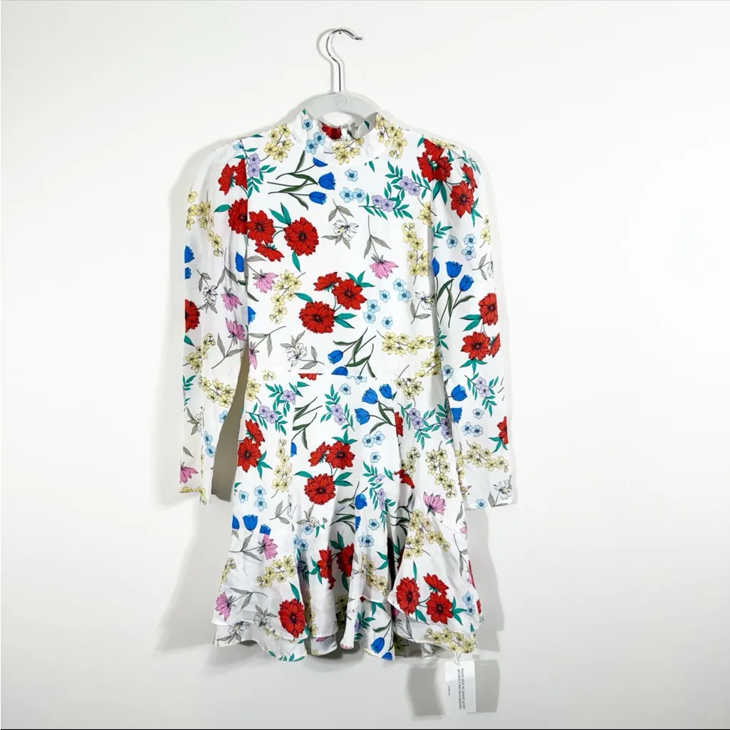 Yumi Kim Garden at Dawn Ivory Night Fever Floral Mini Dress Size 2 - Image 4