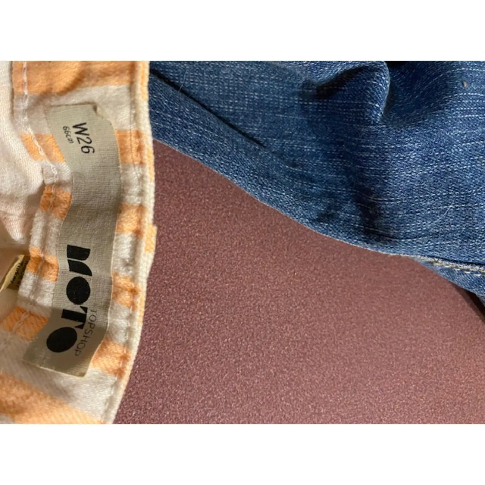 Top Shop Moto Shorts Size 26 - Image 3