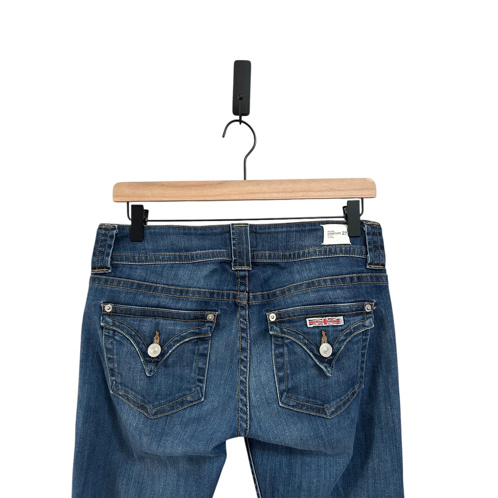 Hudson Women Jeans‎ Petite Bootcut Signature Blue Wash Denim Size 27 - Image 3