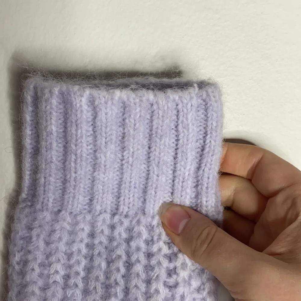 Zara Pastel Lilac and Green Combination Bib Collar jewel buttons Knit Cardigan M - Image 6