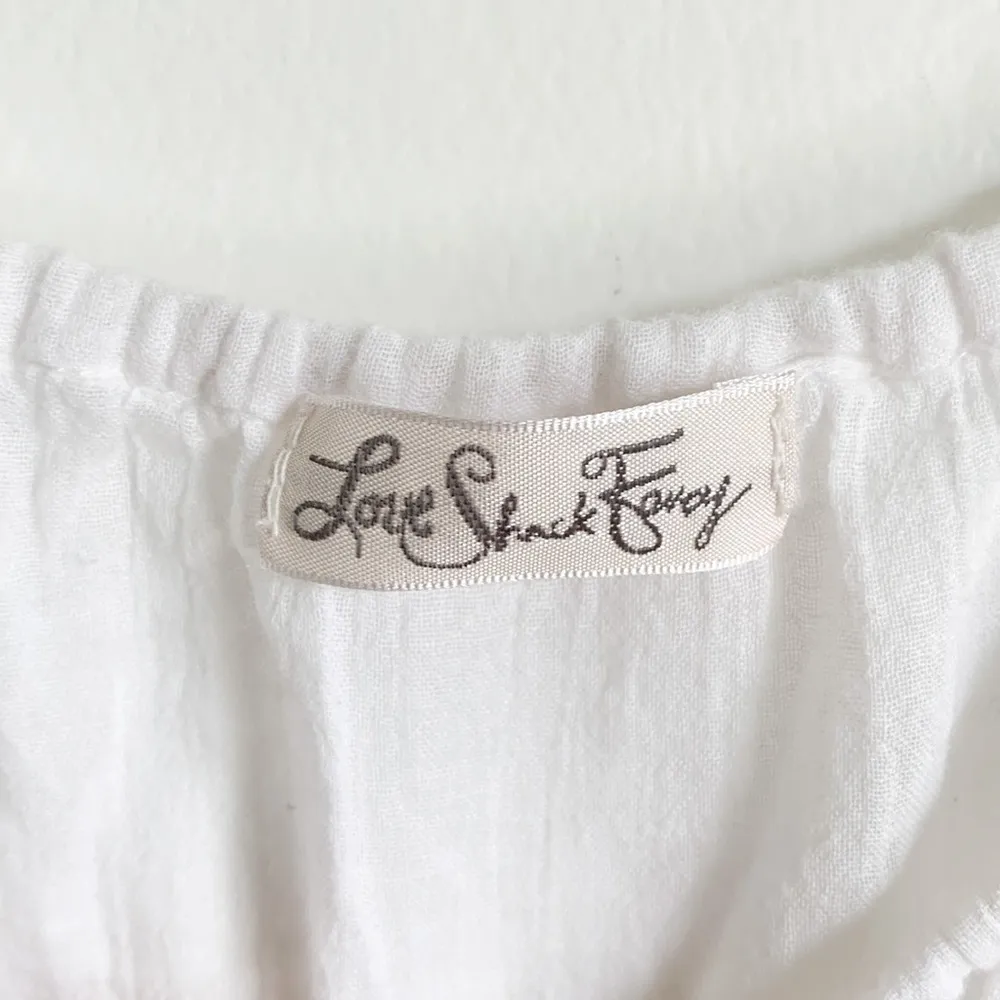 LoveShackFancy White Crochet Romper - Image 5