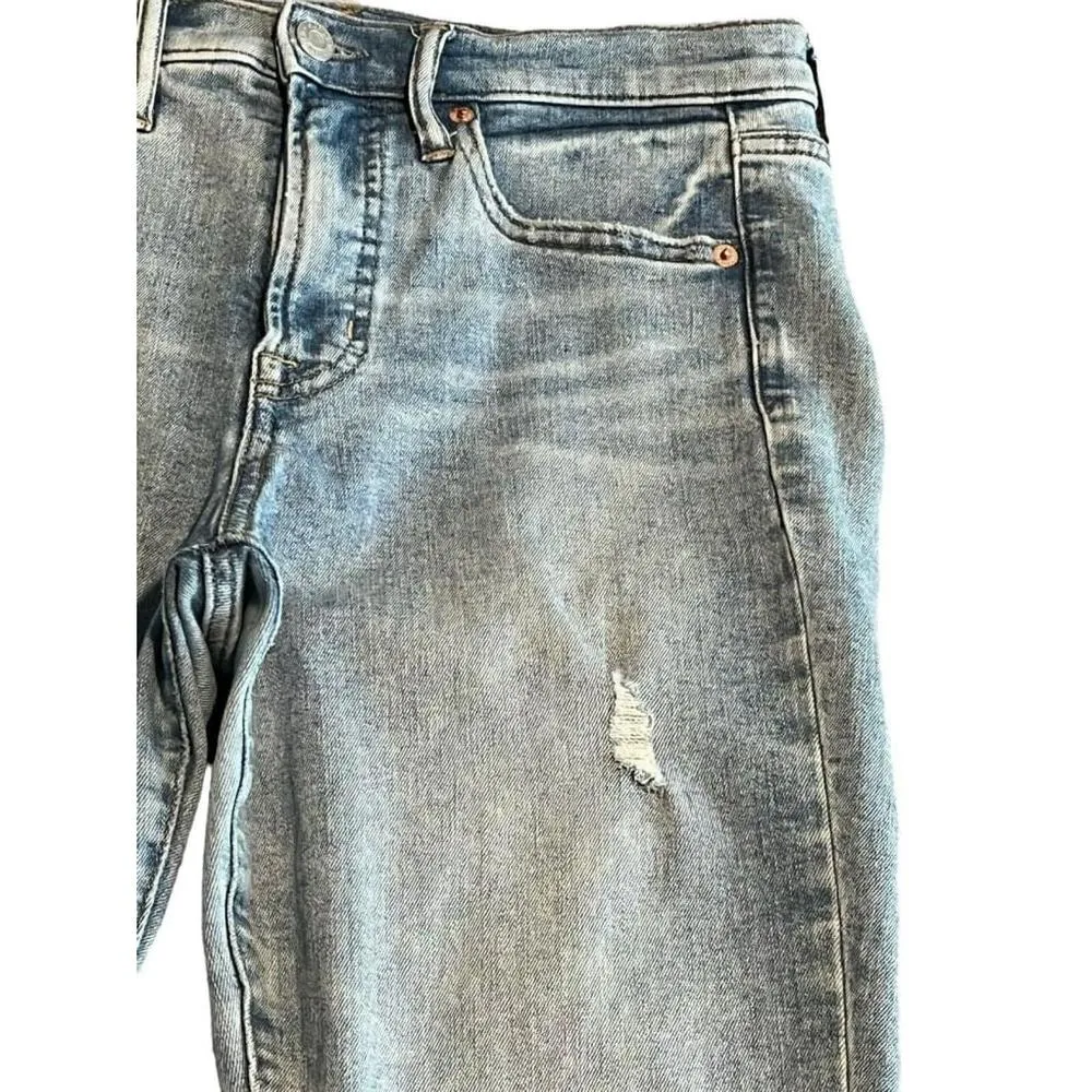 Gap Jeans Womens Size 28/6R Skinny Stretch Pants Mid Rise Full Length Light Wash - Image 4