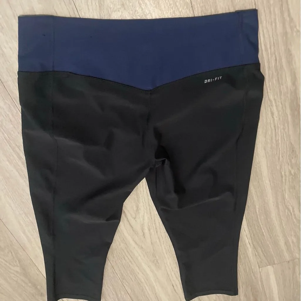 Dallas cowboys NFL Women's Black and Navy Leggings - Image 3