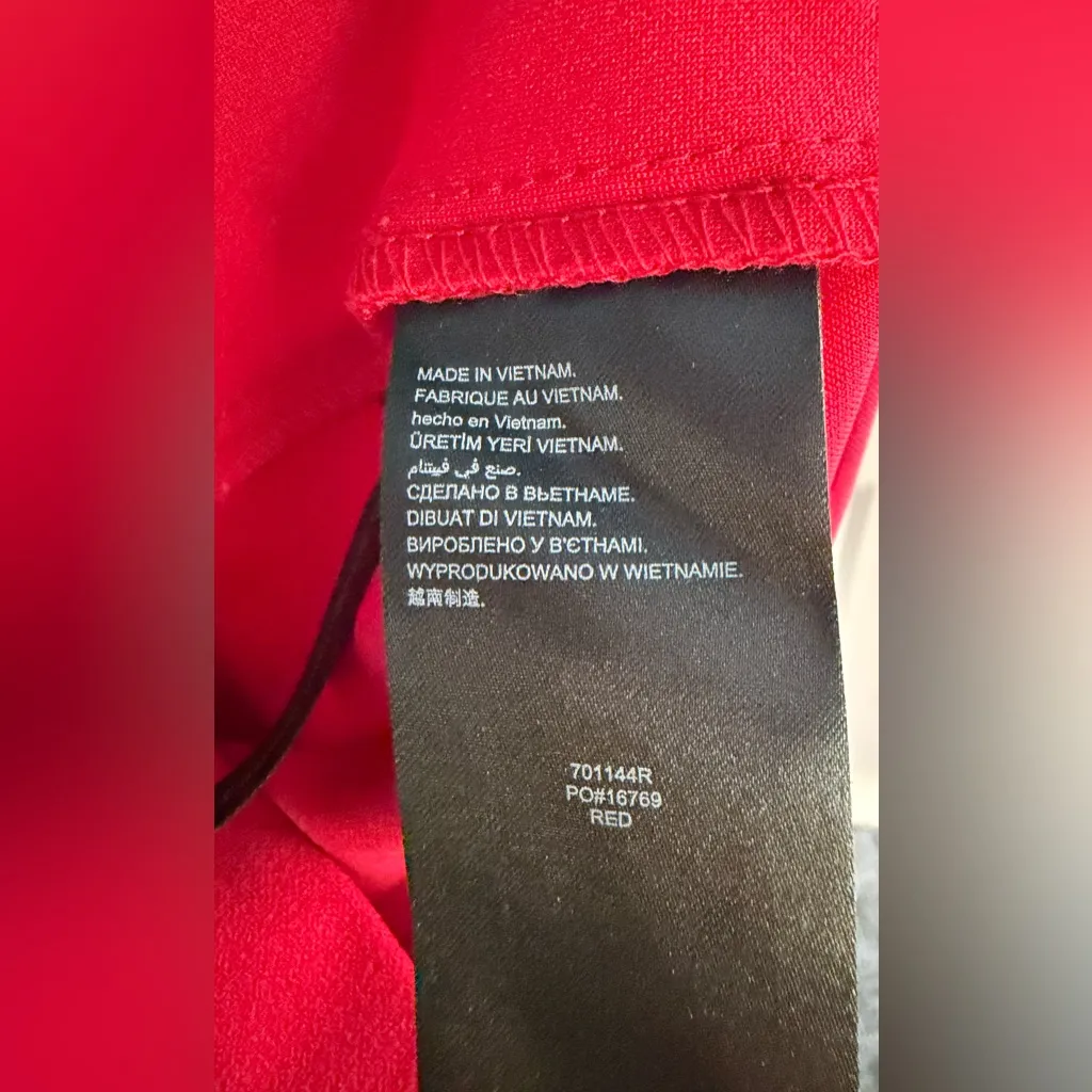 BEBE Red Halter Ruffle Wide Leg Women’s Jumpsuit ❤️SIZE 10❤️ - Image 10