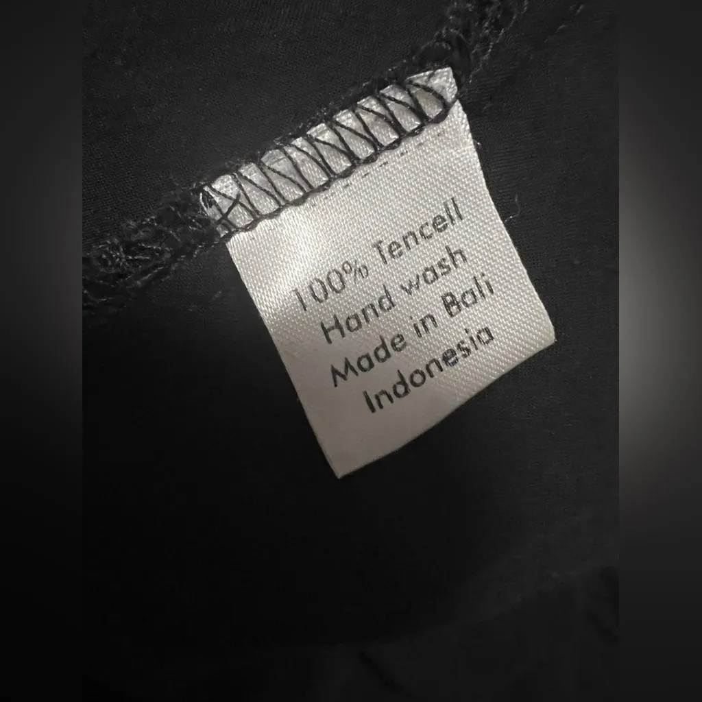 Ava Sky Fighting Eel Racer Back Black Tencell Maxi Dress Resort Hawaiian Size XXS - Image 3