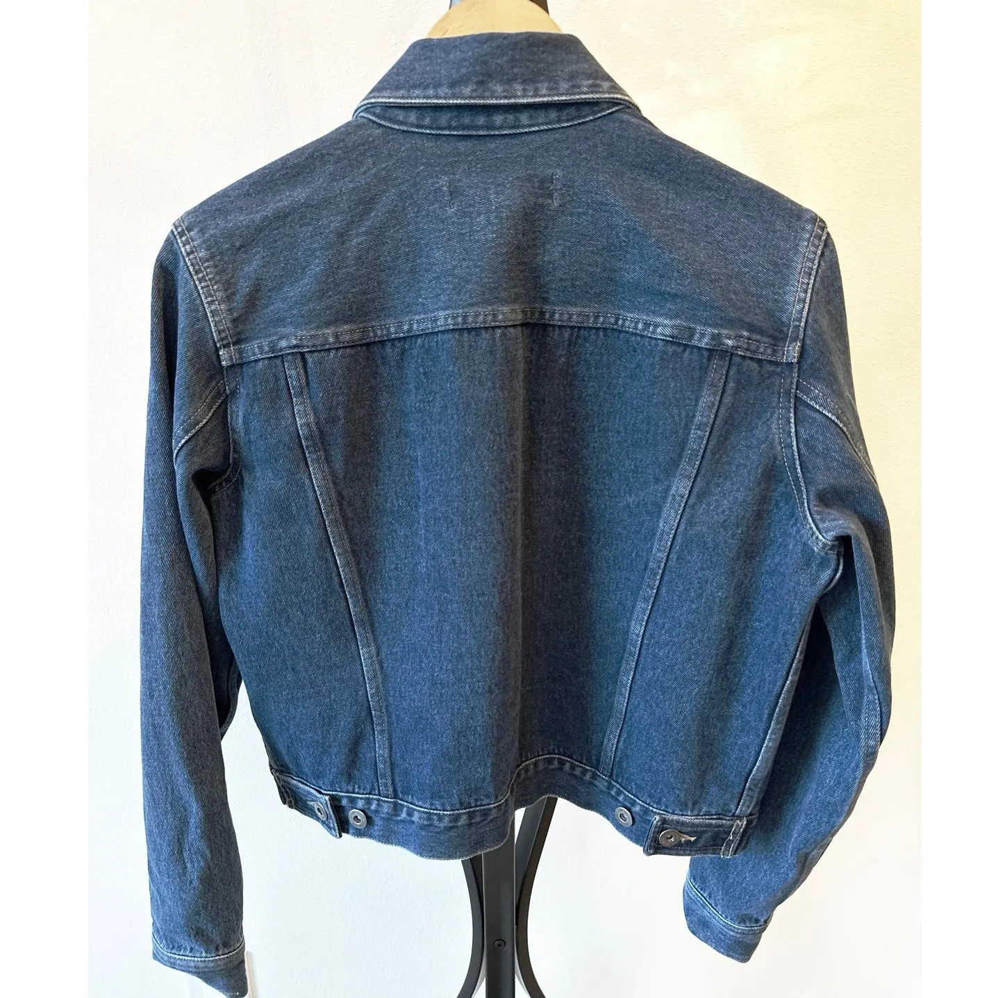 Liz Claiborne Size Small Blue Denim Jacket Button Front - Image 5