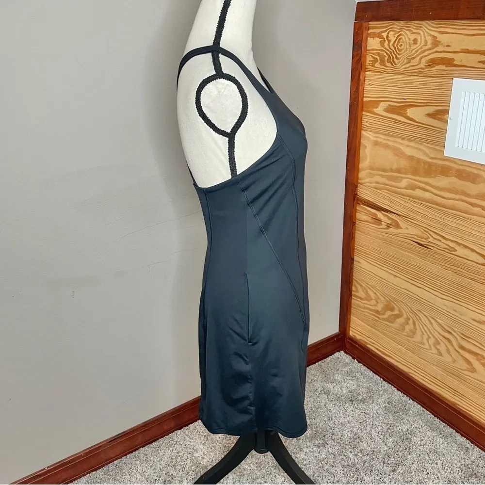 All In Motion Train Knit Black Racerback Tennis Dress Bike Shorts Extra Small - Image 6