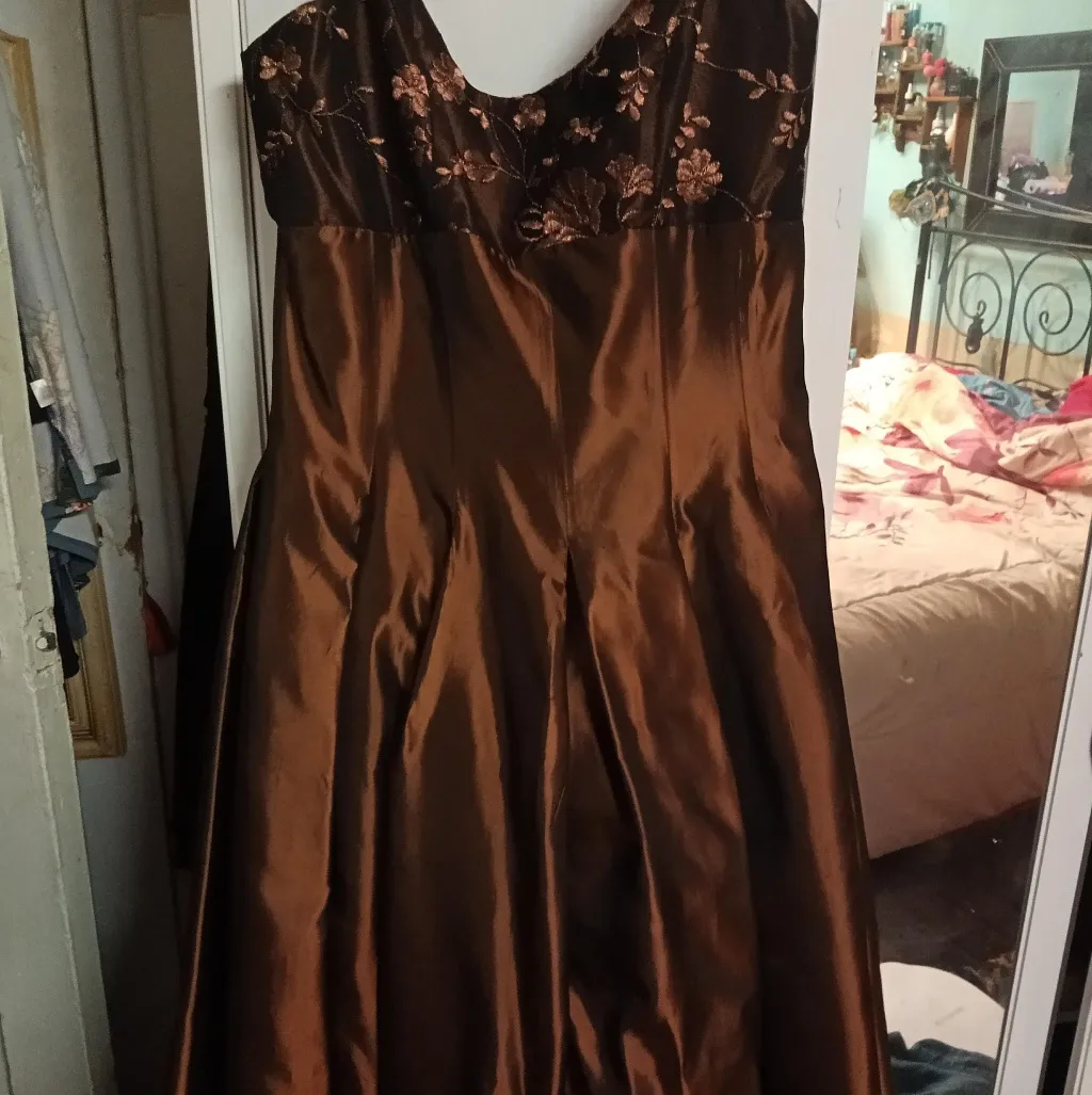 Bronze Evening formal  Gown - Image 2