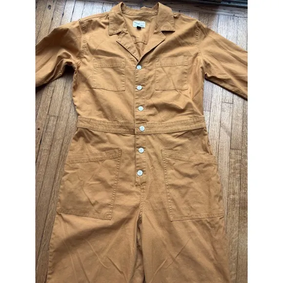 Universal Threads Universal Thread Women's  Jumpsuit Button Front Collared Long Sleeve SZ 12 - Image 4