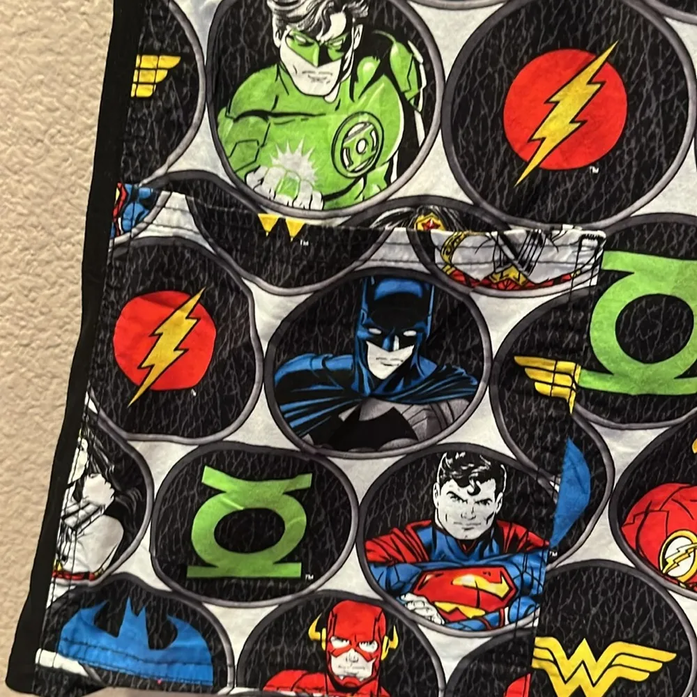 Justice League Women’s Scrubs Scrub Vet Dental Medical Cartoon Size 2XL Black - Image 10