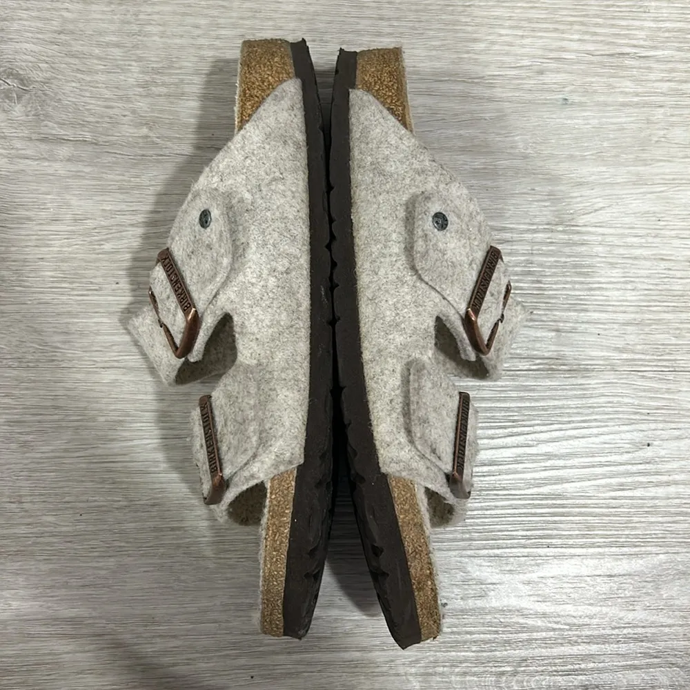 Birkenstock Arizona Rivet in felt eggnog - Image 9