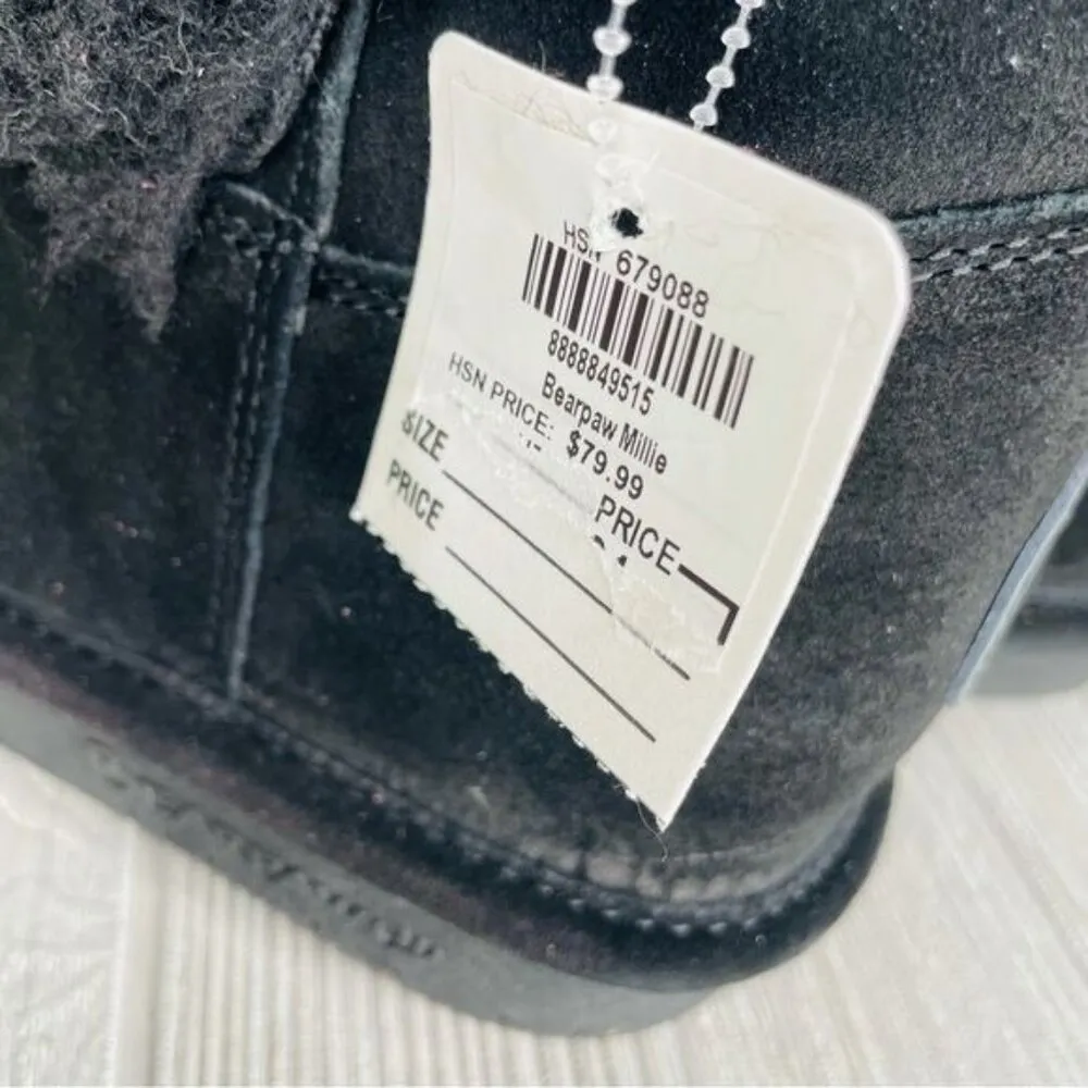 Nwt Bearpaw Millie Suede Buckled Boot bootie shoes NeverWet size 12 wide - Image 6