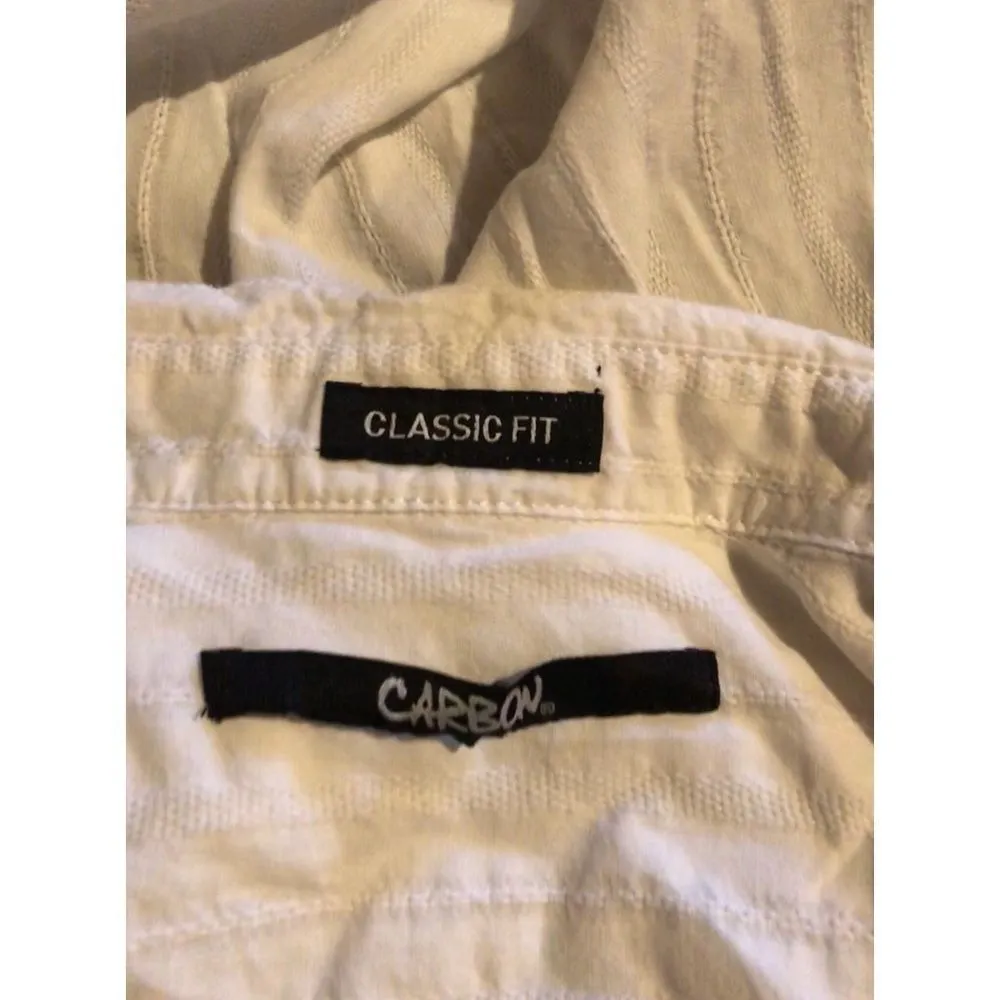 Carbon Classic Fit Button Down White Blous… Size M - Image 7