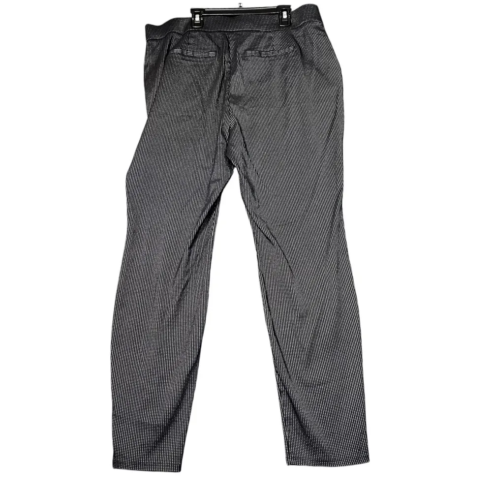Simply Vera Vera Wang Skinny Pants Womens XL Black Dot Stretch Trousers Career - Image 3