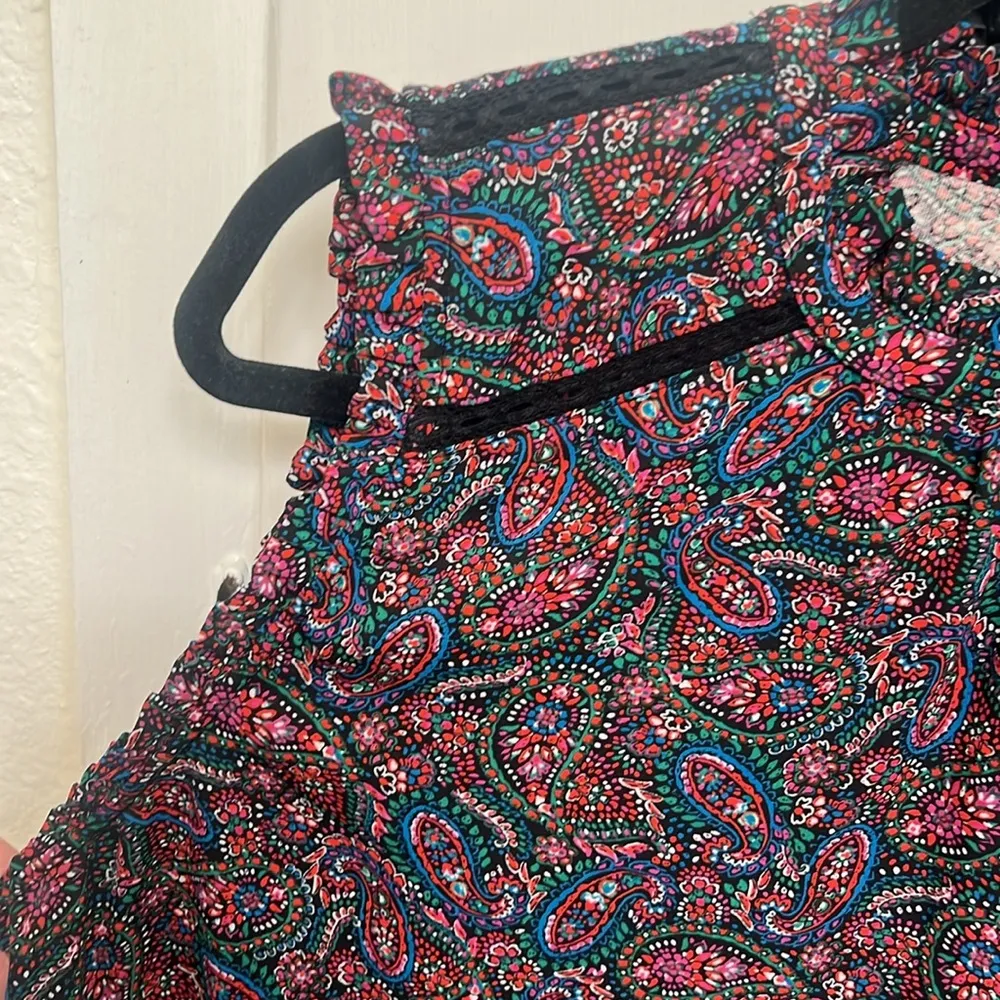 Loft Paisley Sleeveless Top - Multicolor size large - Image 4