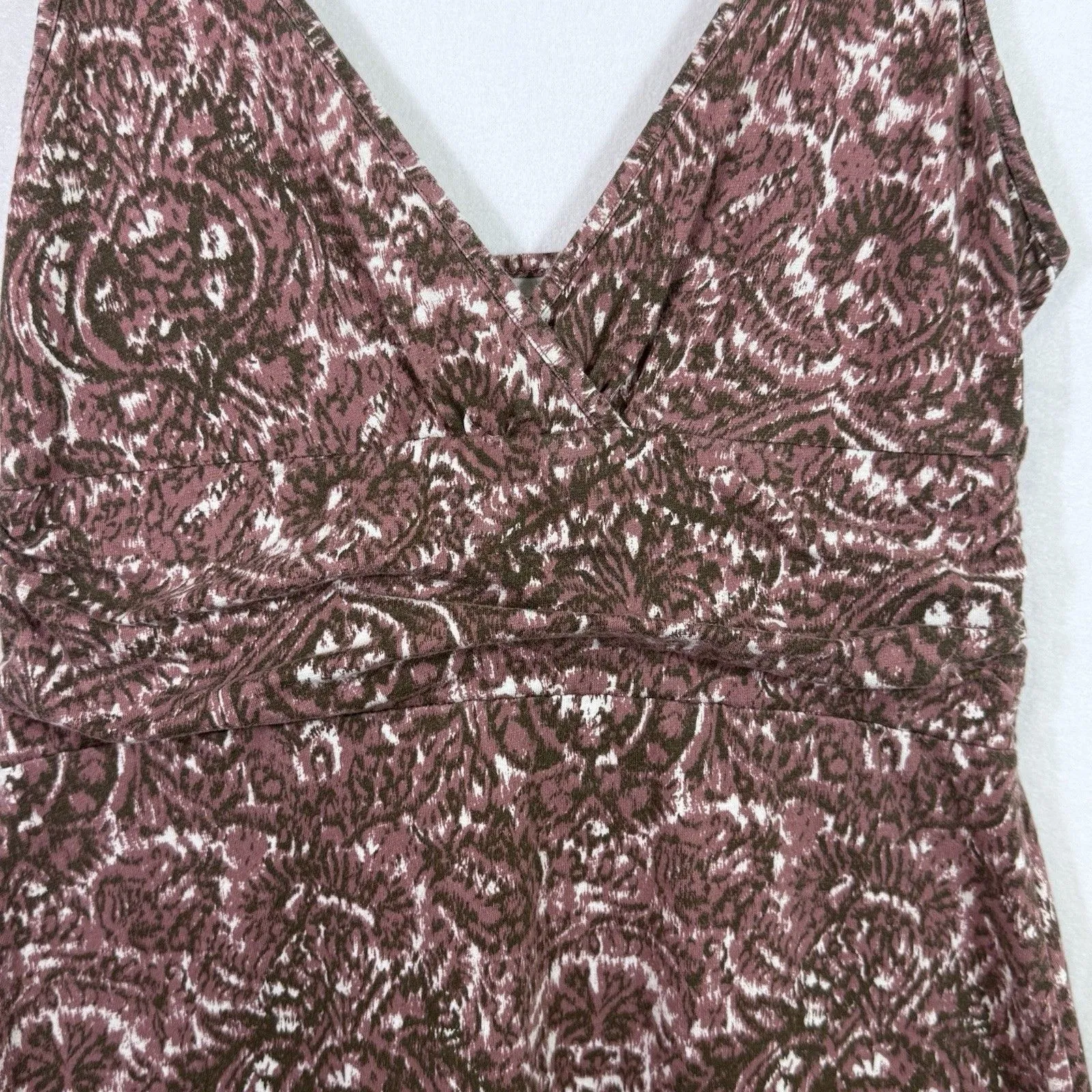 Patagonia Mauve Sleeveless Abstract Paisley Organic Cotton Margot Dress Womens M - Image 5