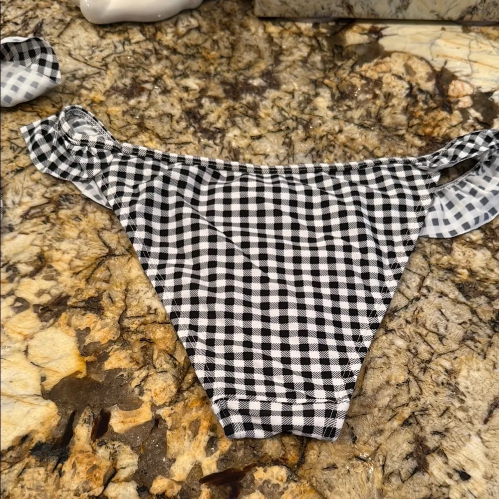 Gingham Black and White Bikini Set - Image 6
