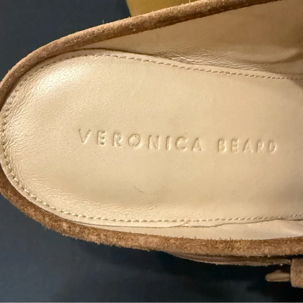 VERONICA BEARD “Dacey” Clogs Brown Pecan Suede Platform Mules Slip On Sandals 8M - Image 15