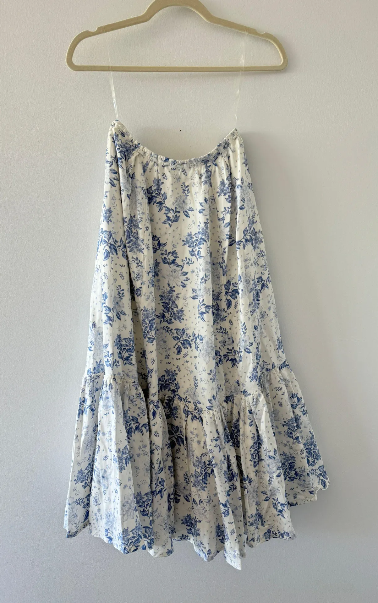 Blue White Floral Aitana Maxi Skirt XS - Image 10