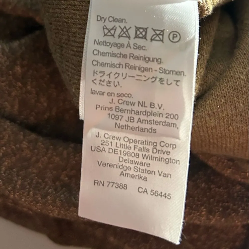 J. Crew Gold Shimmer Lurex® wrap sweater-jumpsuit Size Medium MSRP 198.00 - Image 9