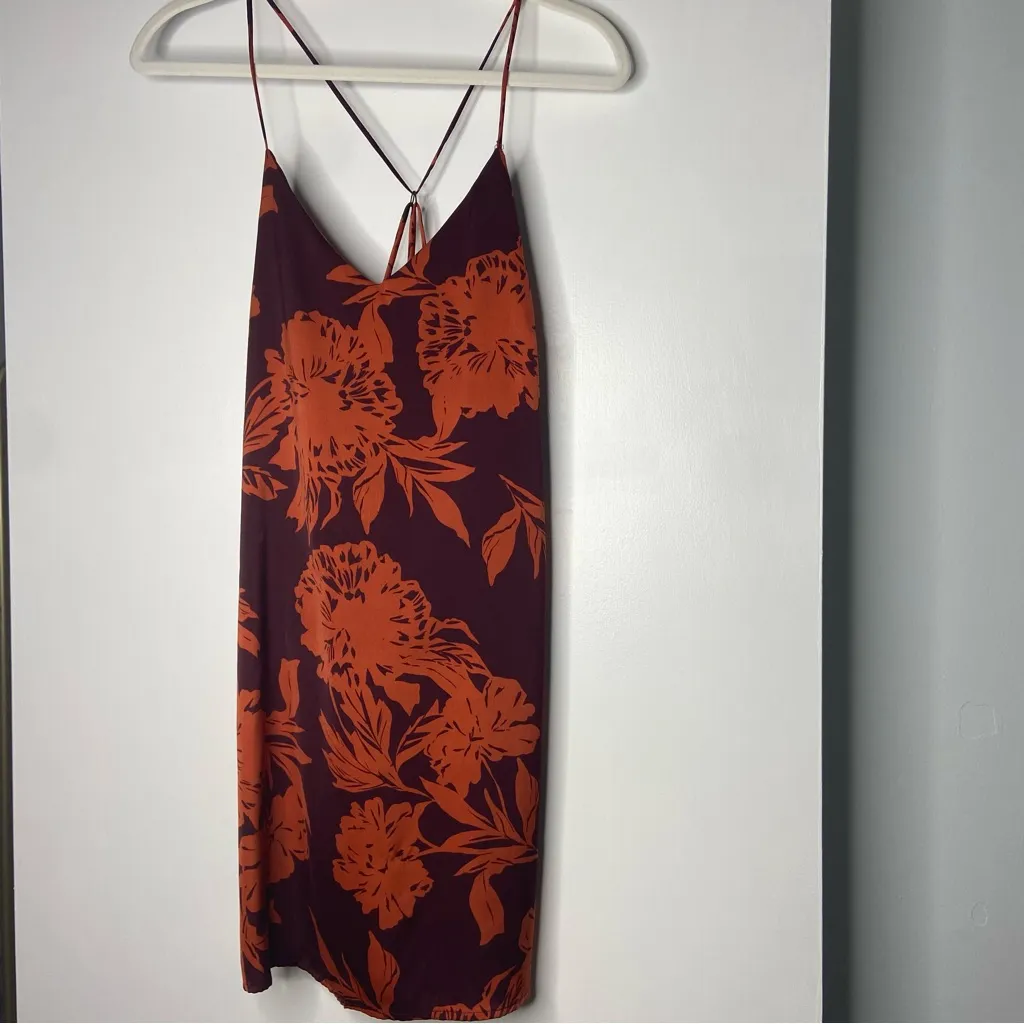 RVCA Envy Floral Slip Dress Small - Image 3