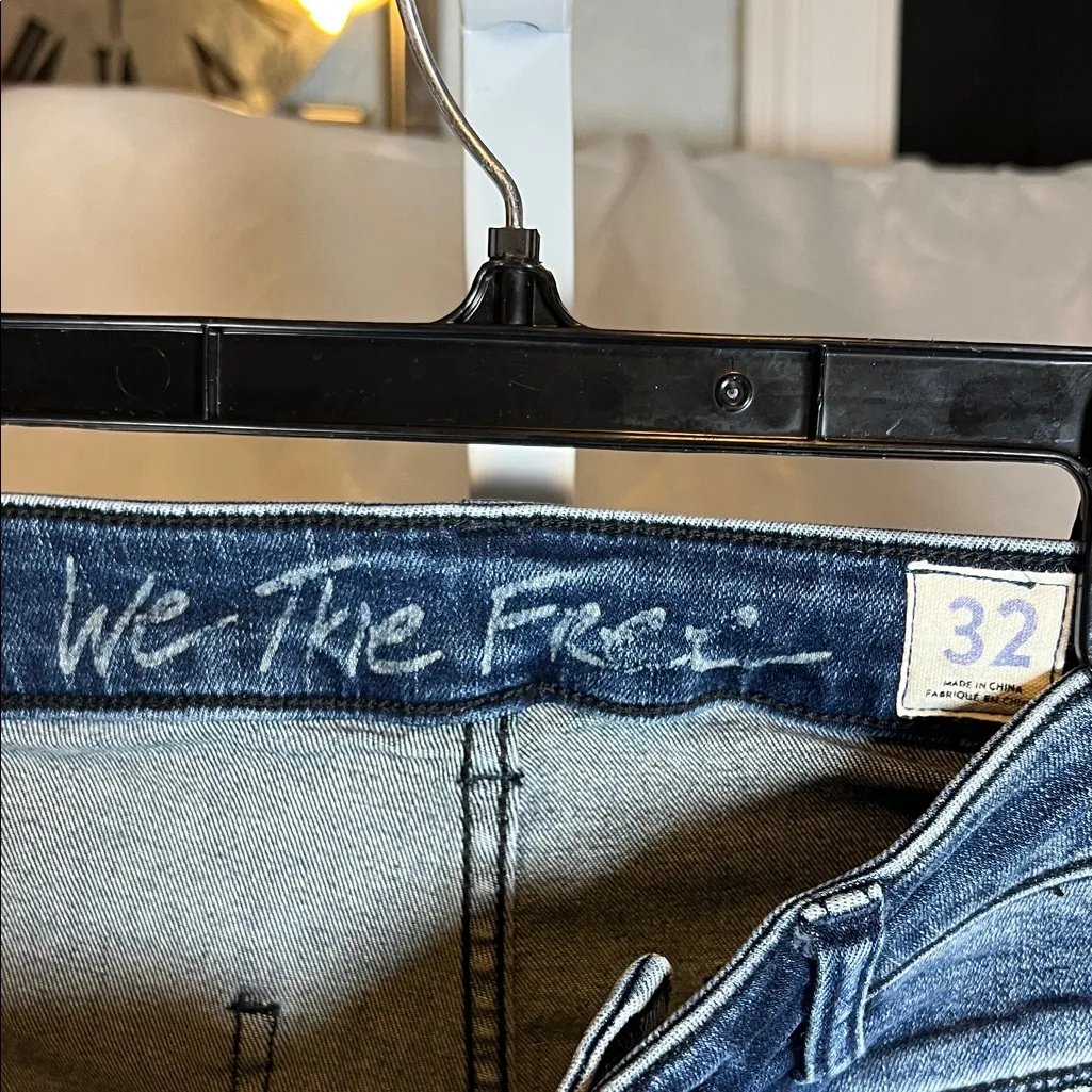 We The Free Women's Dark Blue Denim Shorts - Image 2