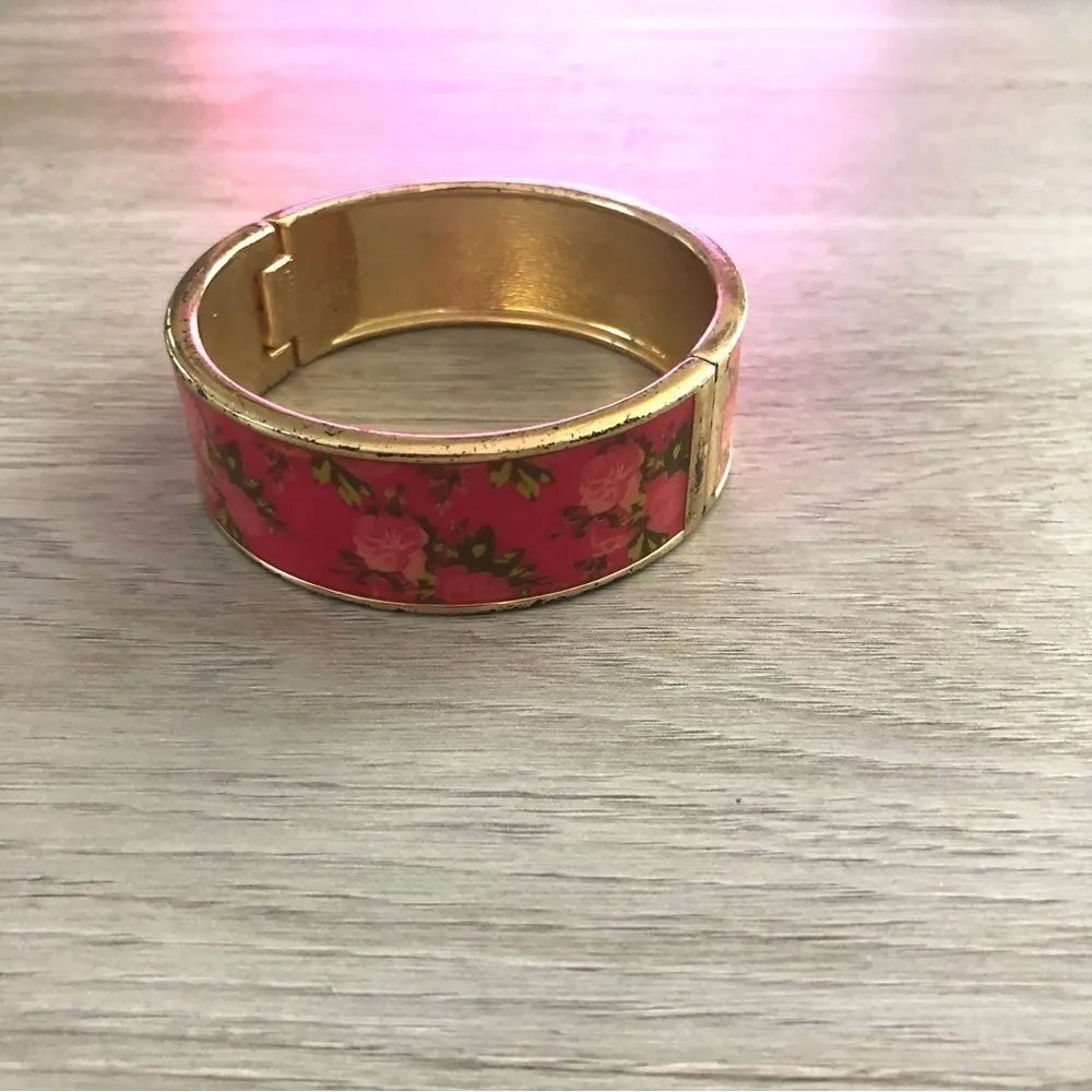 Betsey Johnson Floral Print Bangle - Image 2